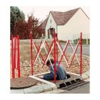 Bariera harmonijkowa nożycowa | zapora drogowa rozsuwana, studzienkowa